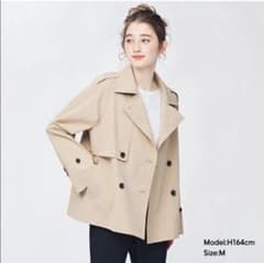GU ショートトレンチジャケット　Mのサムネイル
