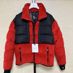 美品MONCLER ダウンジャケット グルノーブル　レッド/ブラックのサムネイル