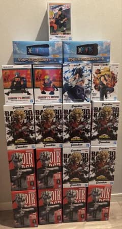 NARUTO ヒロアカ　ワンピース　フィギュア　まとめ売り 19個セット