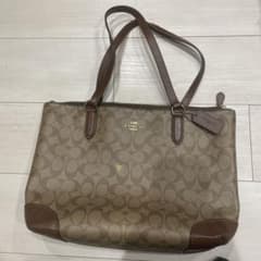 大人気定番モデル★COACH シグネチャー シティトートバッグ ブラウンのサムネイル