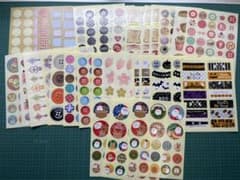 ②100均　丸シール　33枚のサムネイル