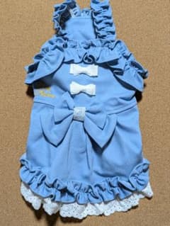 ペット服　きゃんナナ　ストレッチデニムキャミワンピース　サイズS ペット服 きゃんナナ ストレッチデニムキャミワンピース サイズS