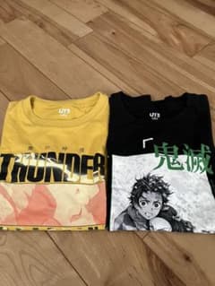 鬼滅の刃ユニクロ Tシャツ140サイズ2枚のサムネイル