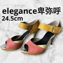 elegance卑弥呼 オープントゥパンプススパニッシュヒール 24.5cm 