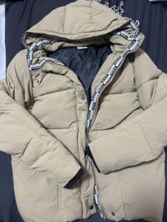 RVCA フード付きダウンジャケット ベージュのサムネイル