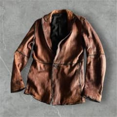 00s archive PARANOID 柔らかレイヤード本革レザージャケット茶 - メルカリ