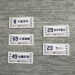 中日ドラゴンズ 名鉄コラボ入場券 5枚セットのサムネイル