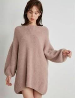 正規品 snidel ラクーンミニニットワンピース ピンクのサムネイル