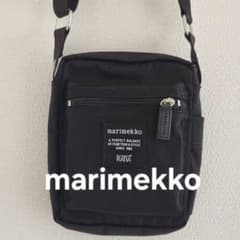 マリメッコキャッシュ＆キャリーショルダーバッグ黒Ristomatti Ratia 