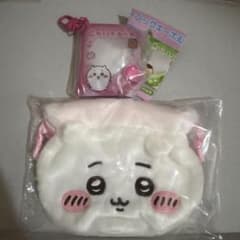 ちいかわ　おかお巾着① ブックキーホルダー①ちいかわセットのサムネイル