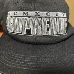 SUPREME 刺繍ロゴ キャップ ブラック 1994年レア品のサムネイル