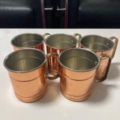 銅製　カップ　5個のサムネイル