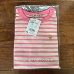 ☆新品☆ ミキハウス　ボーダー長袖Tシャツのサムネイル