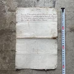 フランス　アンティーク　古紙　マニュスクリ　古文書　手紙　8枚綴りのサムネイル