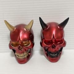 角付きスカル オブジェ マグネット2個セッのサムネイル