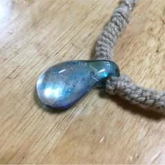 とんぼ玉 ヘンプネックレスのサムネイル