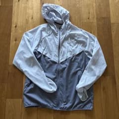 【美品】ナイキ ストライド ランニングジャケット L ライトブルーグレー 薄水色のサムネイル