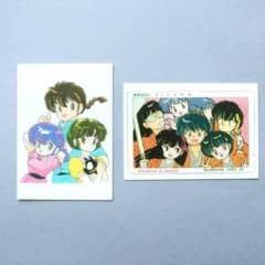 ＜傷あり＞らんま1/2 高橋留美子　原画カードガム　2枚セットのサムネイル