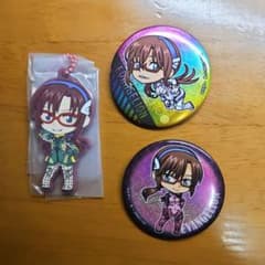 エヴァンゲリオン 真希波・マリ・イラストリアス 缶バッジ2種&ラバー