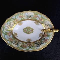 ▽美品▽オールドノリタケ 手付皿 深皿 RCマーク 金彩盛上 金盛花紋 2