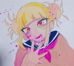 アニメイラスト ヒロアカ トガヒミコのサムネイル