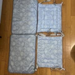 【2セット】ブルー ニトリ Nクール ハンモック＆敷パッドM 車 後部座席 子供のサムネイル
