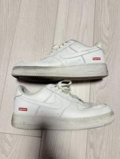 Nike Air Force 1 Supreme ホワイト 27センチ 箱あり - メルカリ