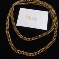 MONET　モネ　ネックレス　ゴールド　チェーン　長い 細い　necklace