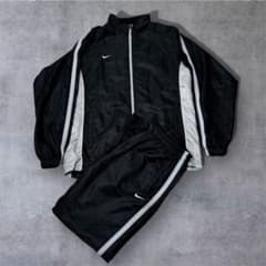 NIKE 00sブラック セットアップ M テック系 y2k - メルカリ