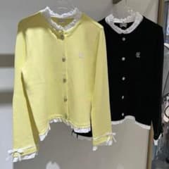 【即発送】ゴルフ フェアライアー トップス セーター カーディガン（イエロー） 即発送】ゴルフ フェアライアー トップス セーター カーディガン