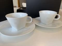 ☆新品未使用☆カップ&ソーサー　ネスプレッソ　カプチーノ　ペアカップのサムネイル