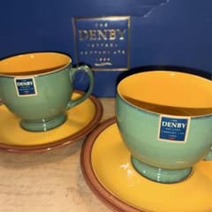 【新品希少】DENBY デンビー スパイス カップ&ソーサー ペア ヴィンテージのサムネイル