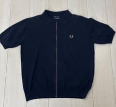 Fred Perry × BEAMS 別注 フルジップポロシャツ ネイビー - メルカリ