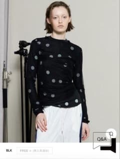 Sheer Tops Layered Dot 【みかんちゃん】Sheer Dot Tops Layered トップス