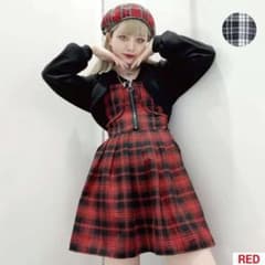 VOLCAN&APHRODITE チェックプリーツキャミワンピのサムネイル
