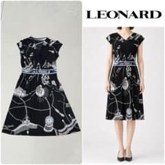 美品 レオナール 小池栄子さん着用 カンカン ワンピース 40 LEONARD 美品 レオナール 小池栄子さん着用 カンカン ワンピース 40 LEONARD