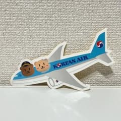 新品★KOREAN AIR 飛行機 シール ステッカー 非売品 ノベルティ 韓国