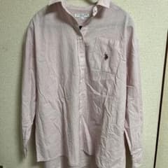 U.S. POLO ASSN. ストライプシャツ ピンクのサムネイル