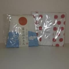 新品 日本製 かやふきん 2枚セット 富士山 だるまドットのサムネイル