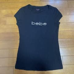 bebe ラインストーン Tシャツ ブラックのサムネイル