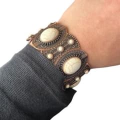 ヴィンテージ ボヘミアン ターコイズ インディアンジュエリー バングル