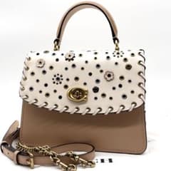 美品✨コーチ パーカー トップハンドル 2way ショルダーバッグ 