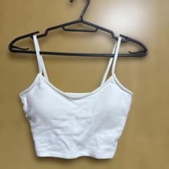ホワイトキャミソール/カップ付きインナー/下着のサムネイル