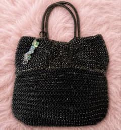 【美品】✨アンテプリマ ワイヤーバッグ　ブラック　リボン アンテプリマ ブラック リボン ワイヤーバッグ ストラップ 付き 美品