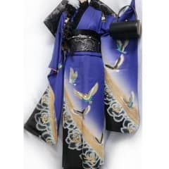 美品◇和洋折衷□振袖単品153cm□小柄な方薔薇ギャル系正絹撮影 