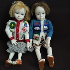 創作球体関節人形 ハンドメイド 創作人形 創作人形 球体関節人形ペア - メルカリ