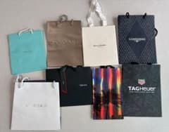ブランド紙袋 8枚 まとめ売りTiffany GUCCI BVLGARI etc
