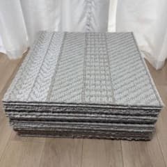 タイルカーペット Nリブ LMO 40×40cm 20枚 洗濯済 ニトリ タイルカーペット Nリブ LMO 40×40 24枚＋カット済み
