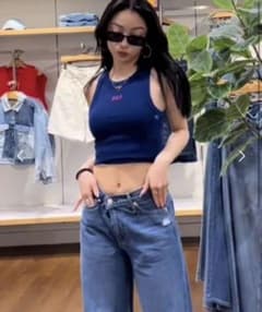GAP タンクトップ ネイビーのサムネイル