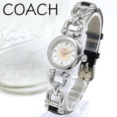 稼働/新品電池 COACH クォーツ シルバー レディース 腕時計 ラウンド